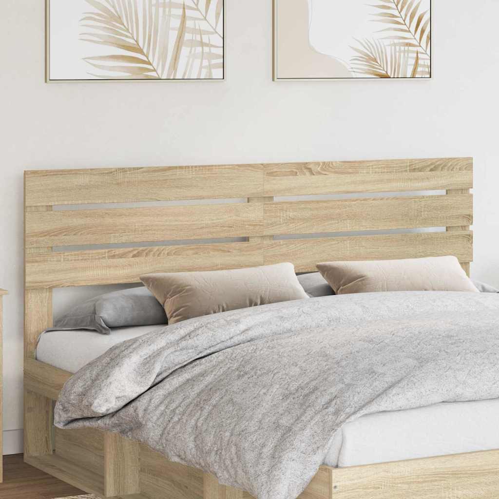 Headboard with Headboard Sonoma Oak 180 cm Engineered wood