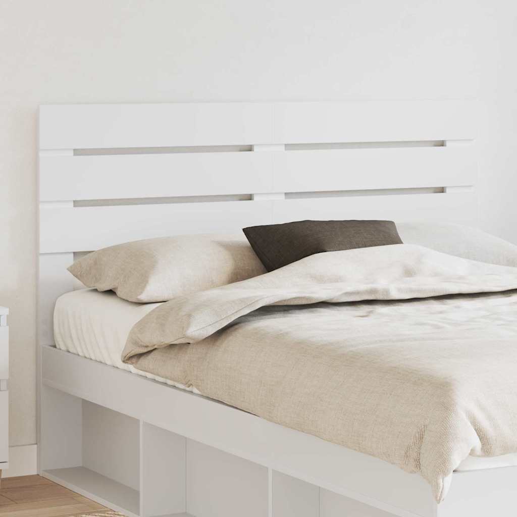 Headboard with Headboard White 150 cm Engineered wood