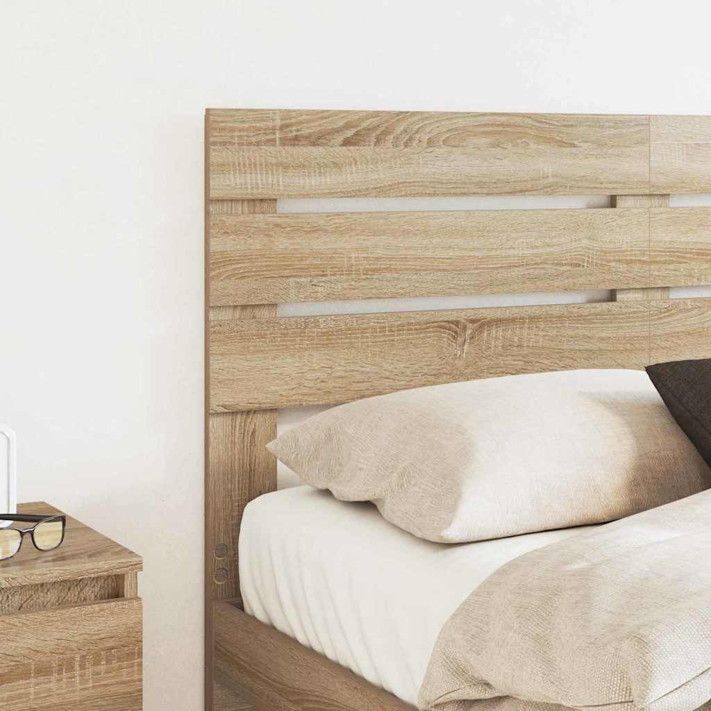 Headboard with Headboard Sonoma Oak 135 cm Engineered wood