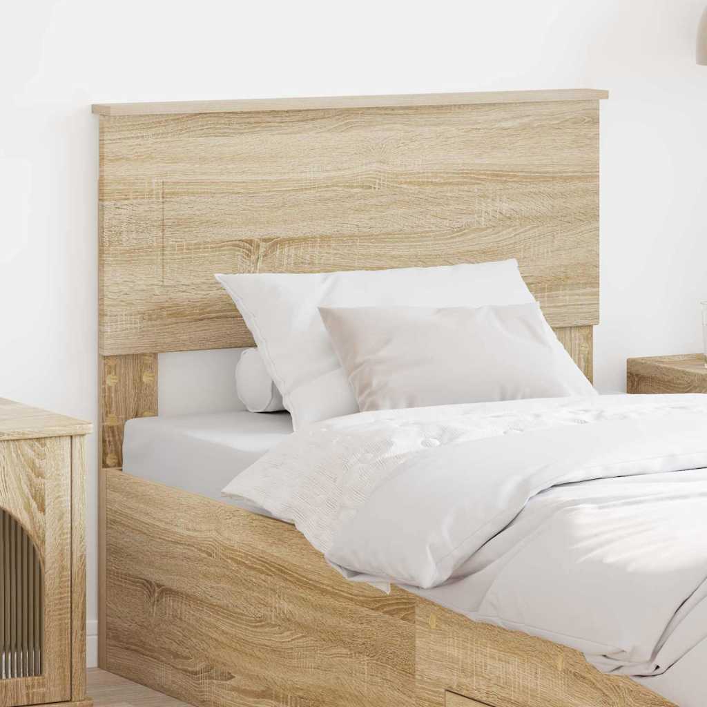 Headboard with Headboard Sonoma Oak 90 cm Engineered wood