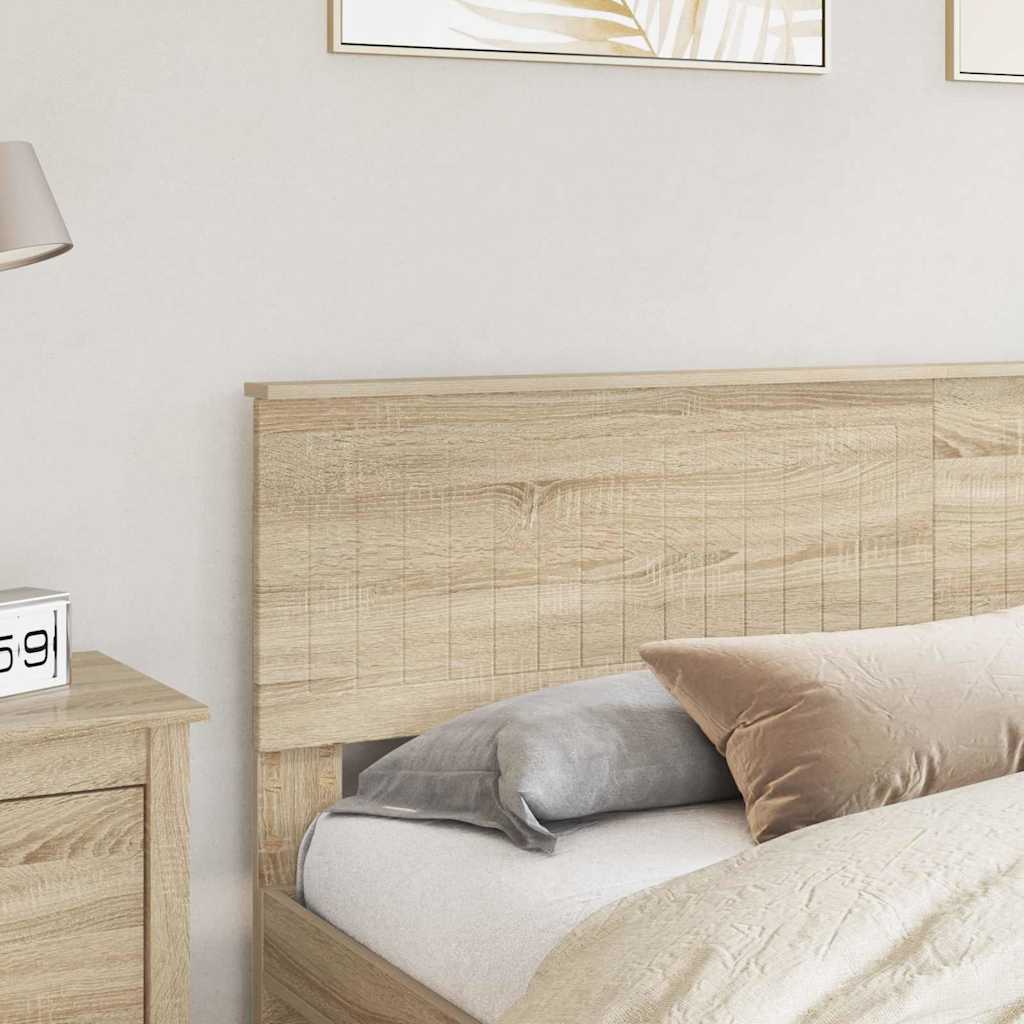 Headboard with Headboard Sonoma Oak 180 cm Engineered wood