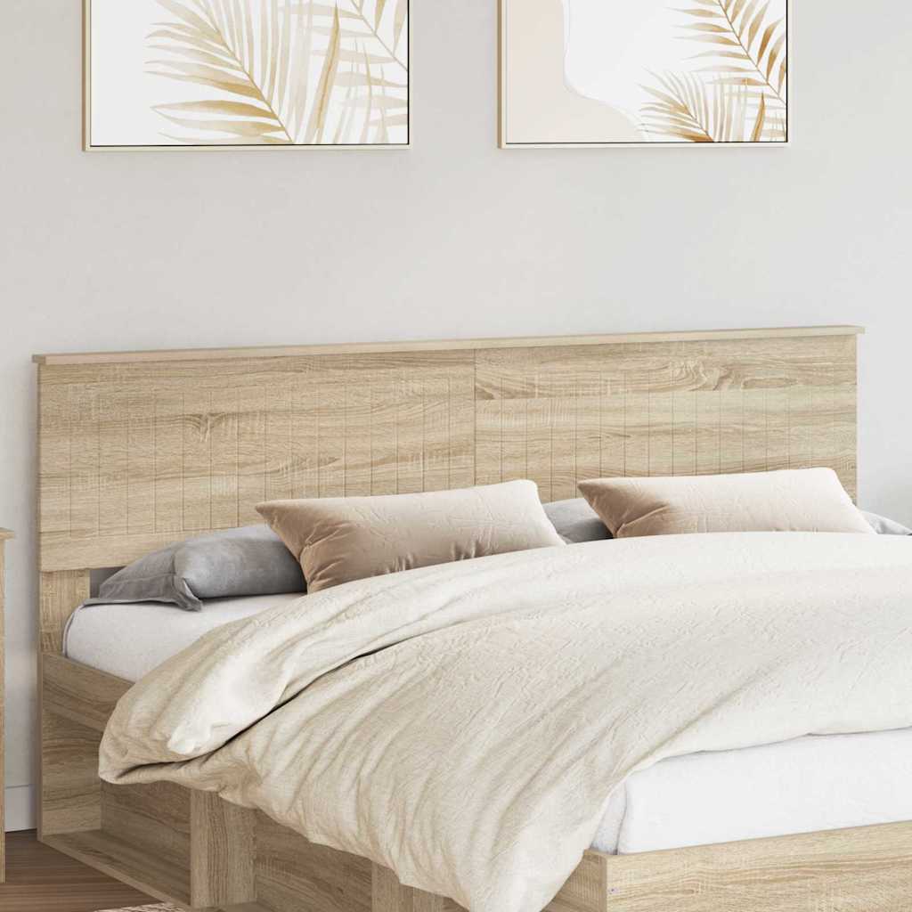 Headboard with Headboard Sonoma Oak 180 cm Engineered wood