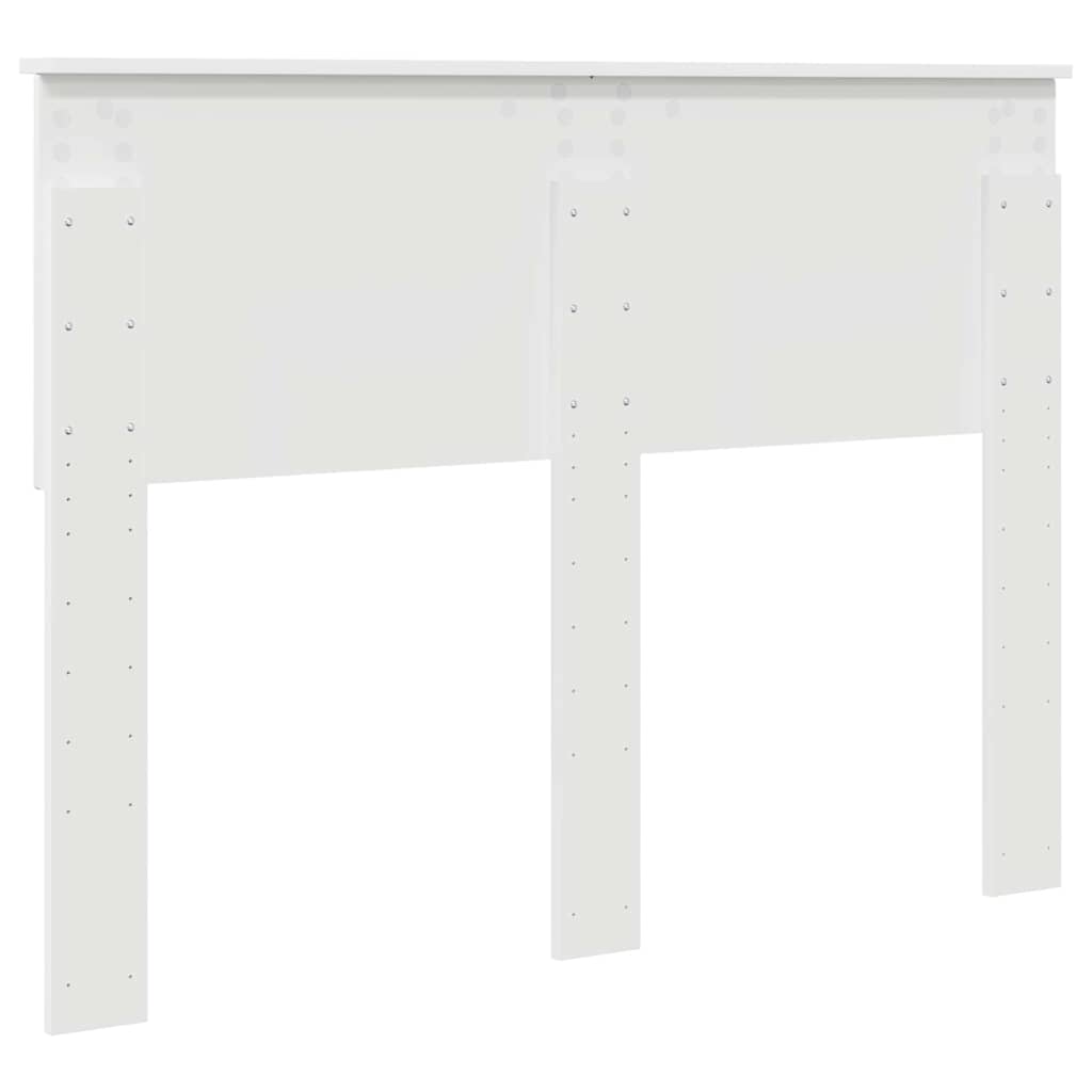 Headboard with Headboard White 135 cm Engineered wood