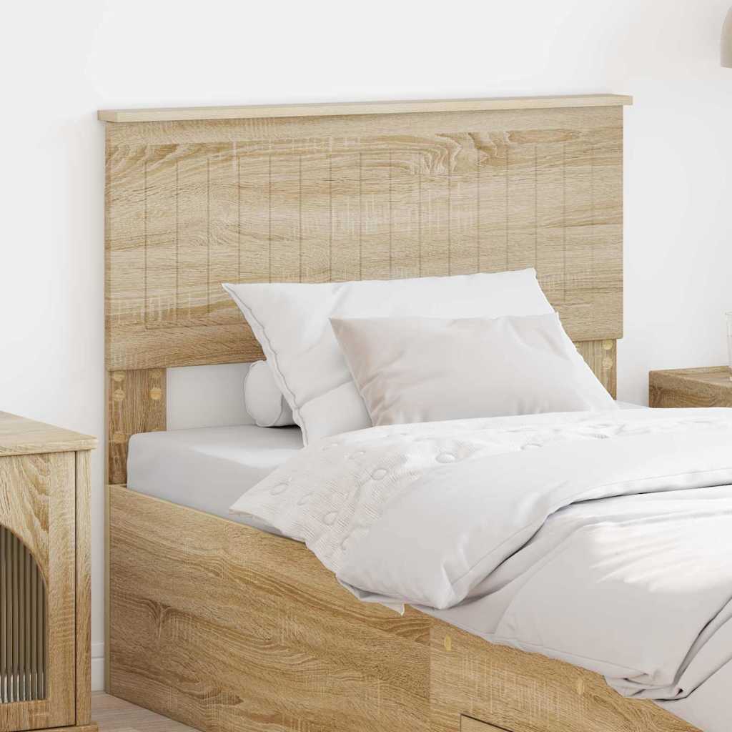 Headboard with Headboard Sonoma Oak 90 cm Engineered wood
