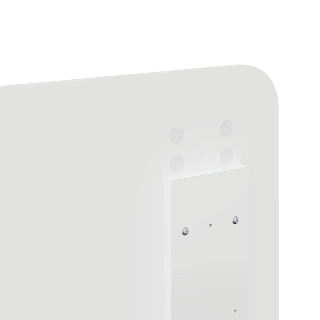 Headboard with Headboard White 135 cm Engineered wood