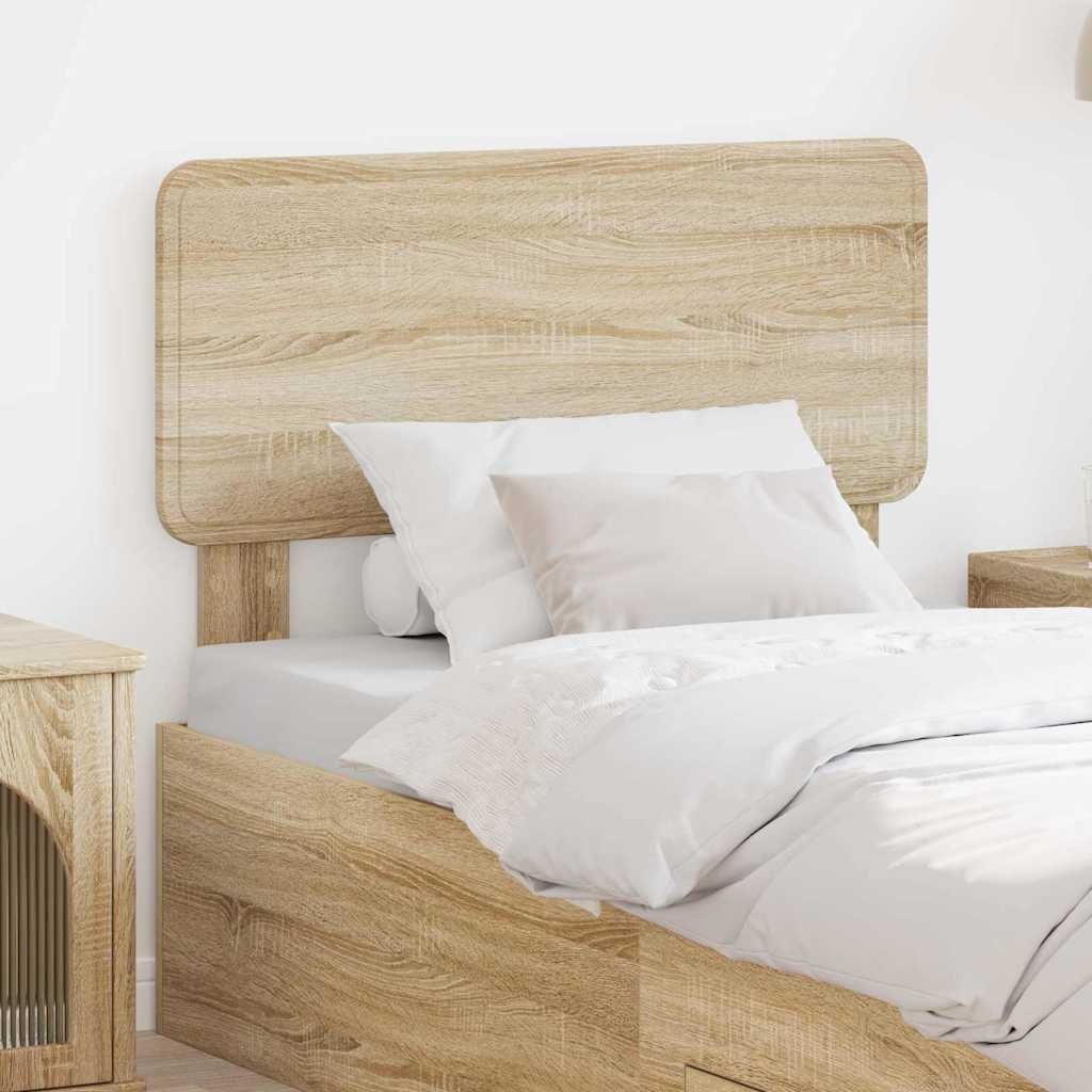 Headboard with Headboard Sonoma Oak 90 cm Engineered wood