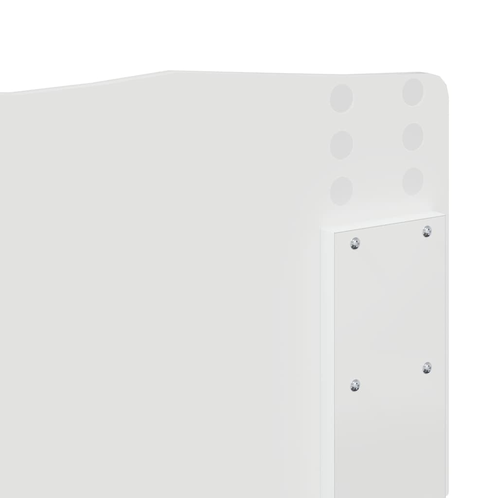 Headboard with Headboard White 135 cm Engineered wood