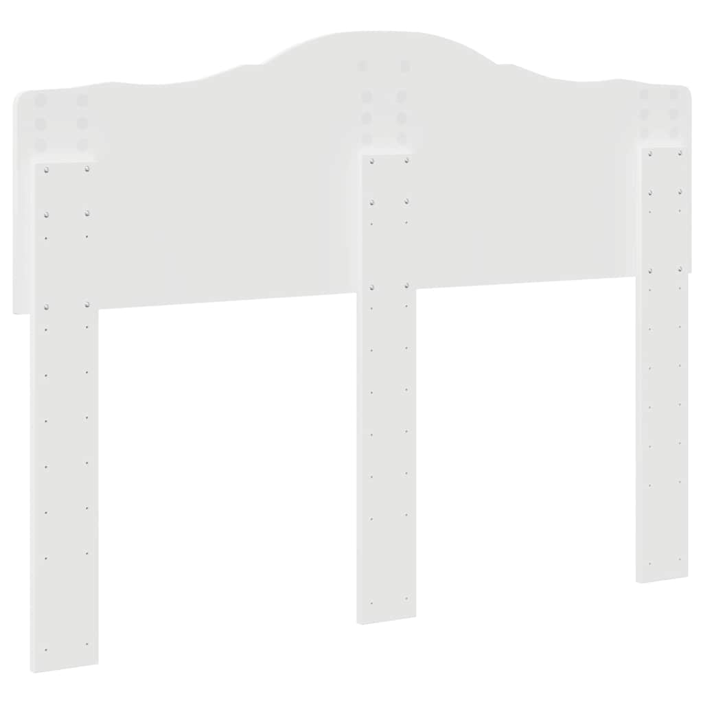 Headboard with Headboard White 135 cm Engineered wood