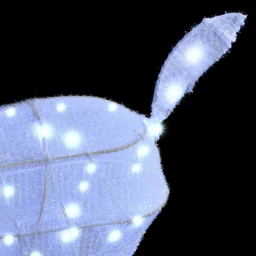 Reindeer Family 3 pcs Cold white 68 x 26 x 127 cm Fabric