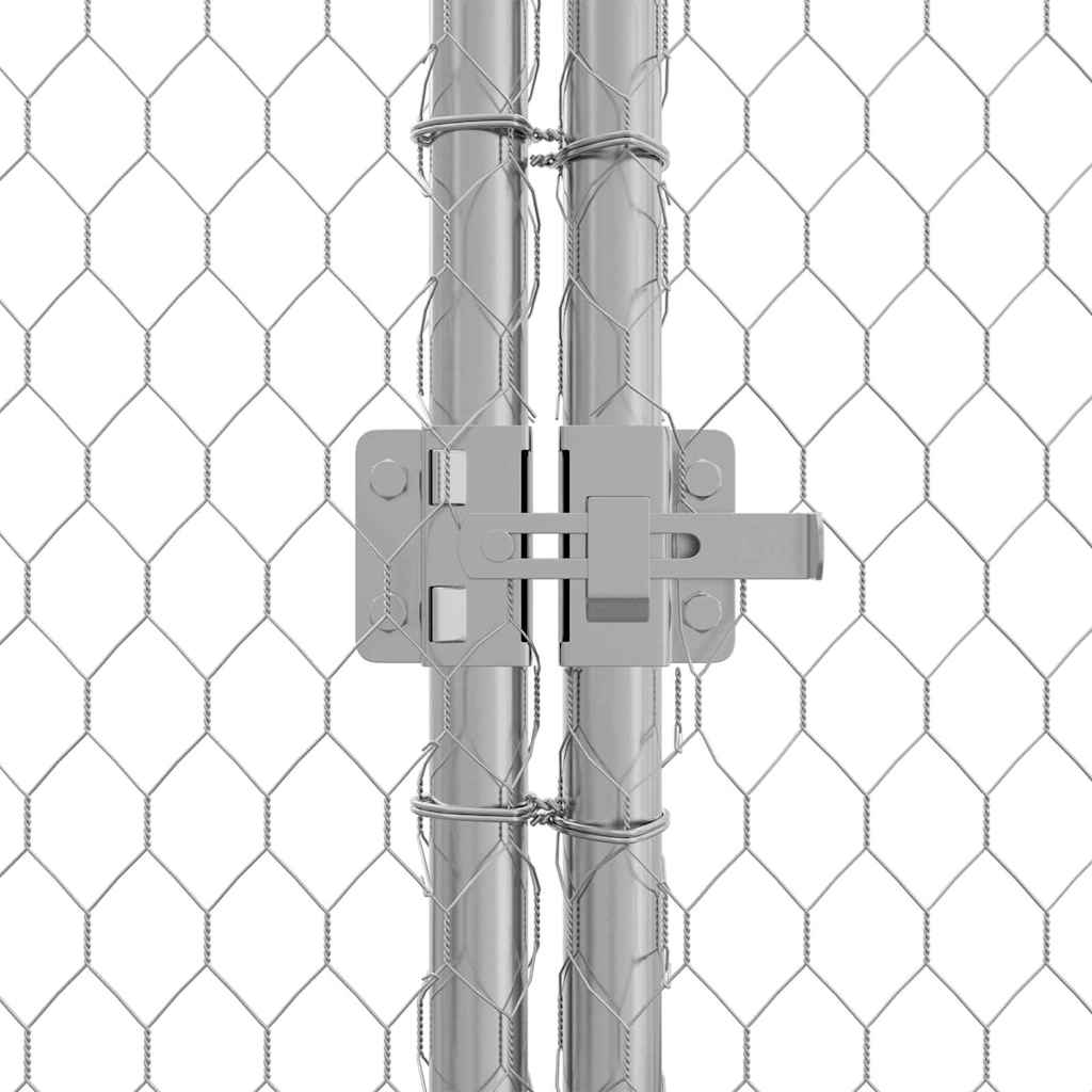 Chicken Cage Silver 200x170x177cm Galvanised Steel