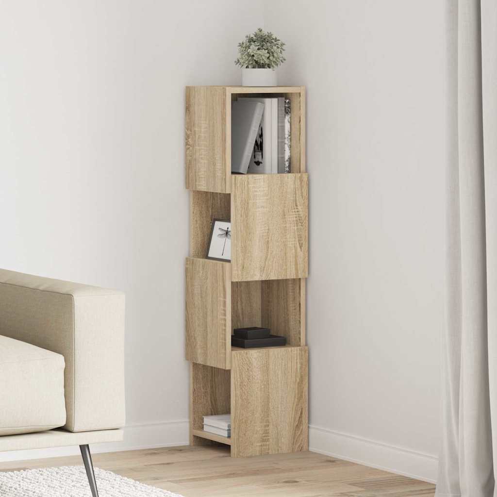 Corner Cabinet White 25,5x25x102cm Engineered Wood