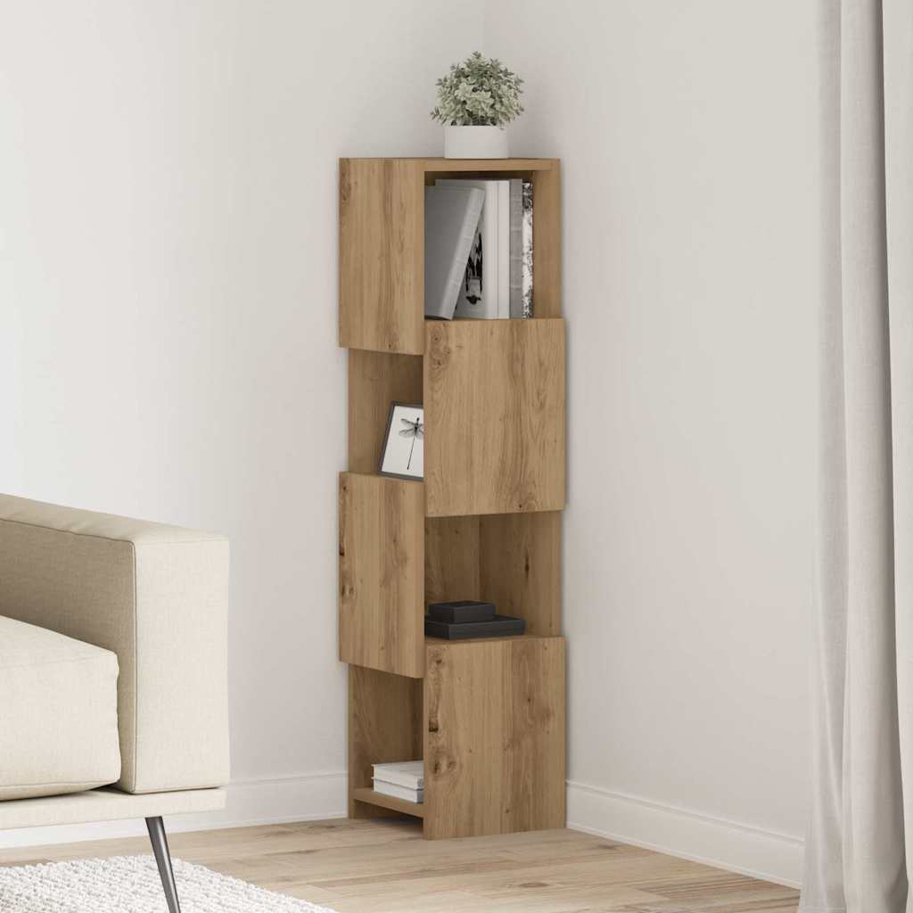Corner Cabinet White 25,5x25x102cm Engineered Wood