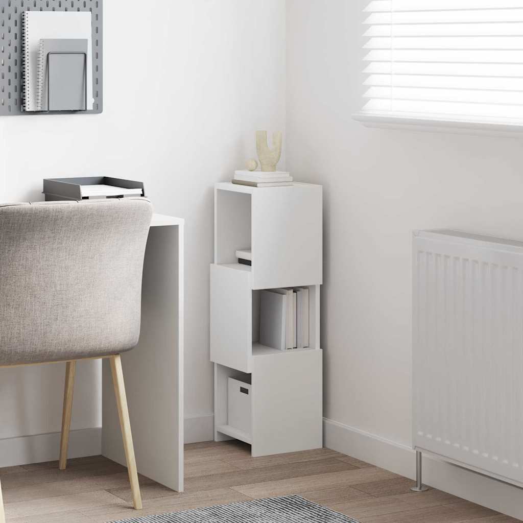 Corner Cabinet White 25,5x25x80cm Engineered Wood