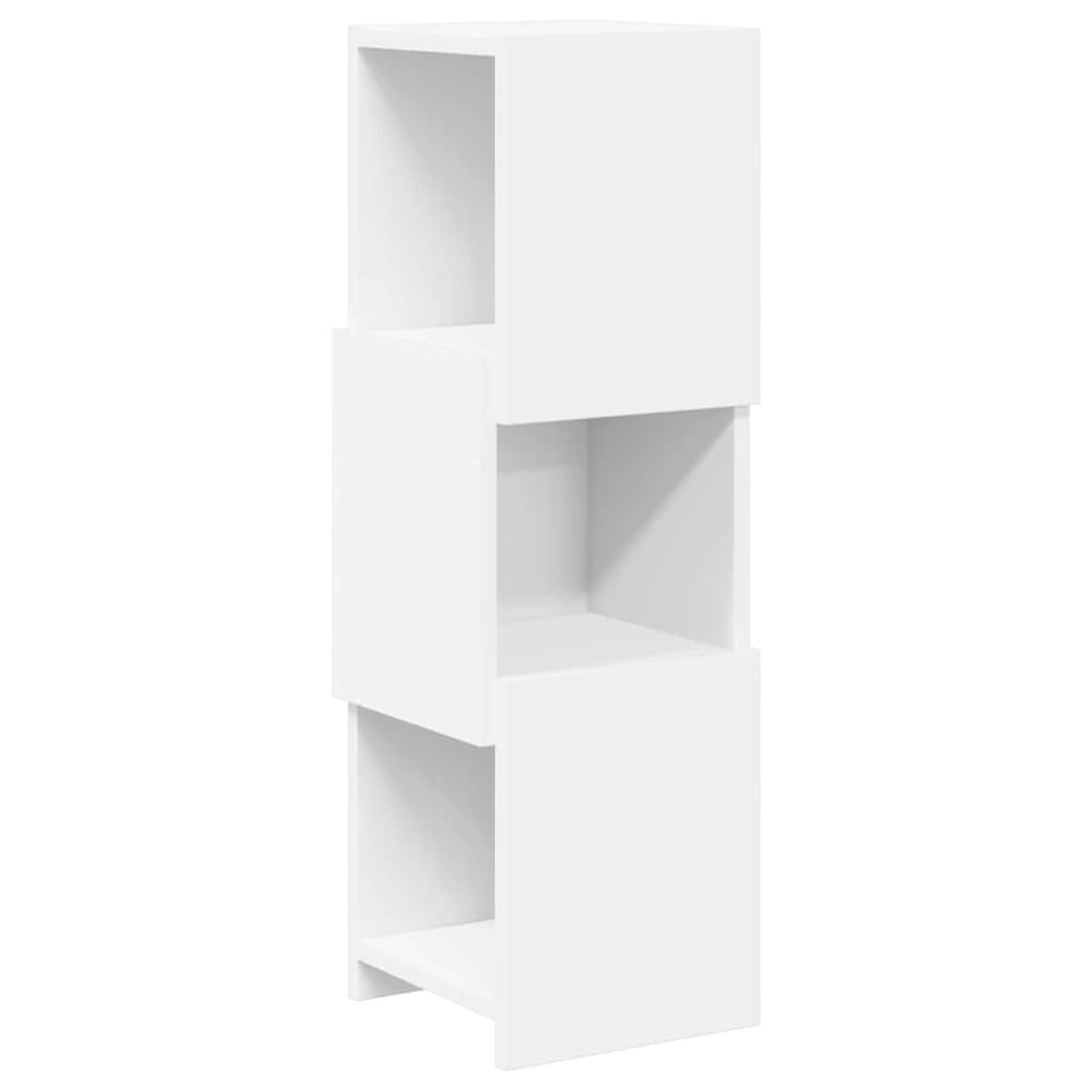 Corner Cabinet White 25,5x25x80cm Engineered Wood