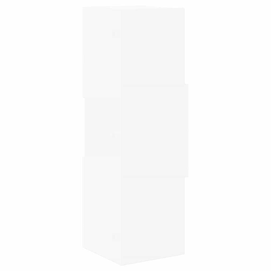 Corner Cabinet White 25,5x25x80cm Engineered Wood