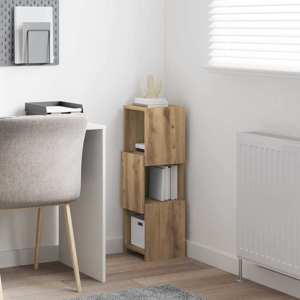 Corner Cabinet White 25,5x25x80cm Engineered Wood