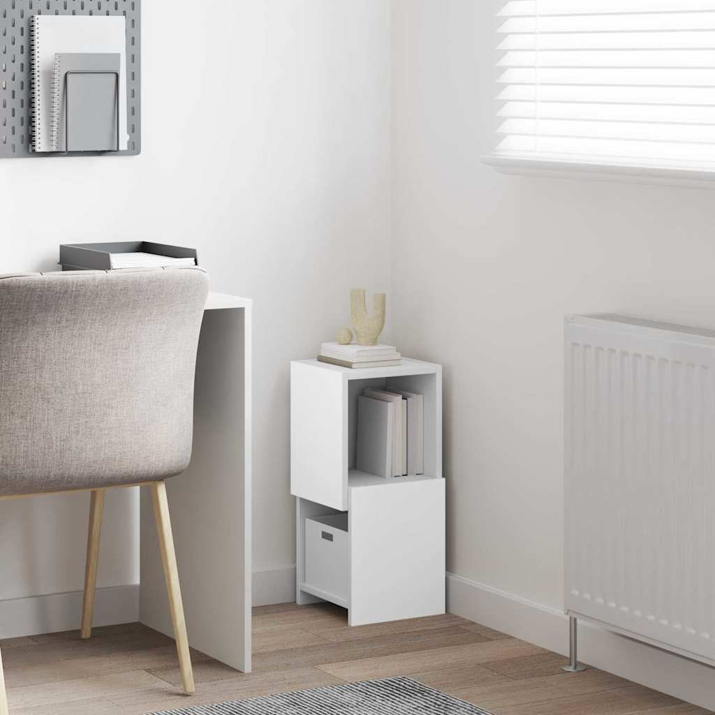 Corner Cabinet White 25,5x25x55cm Engineered Wood