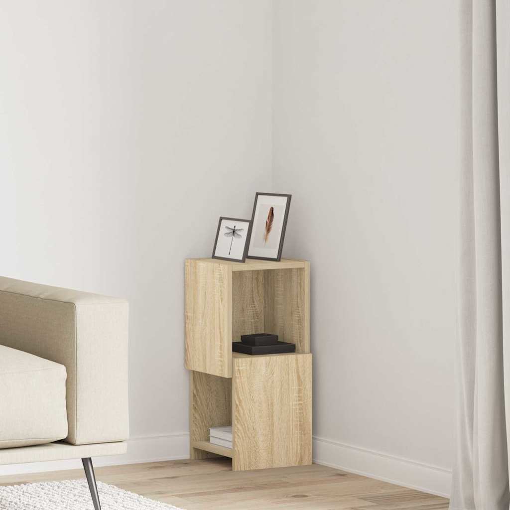 Corner Cabinet White 25,5x25x55cm Engineered Wood