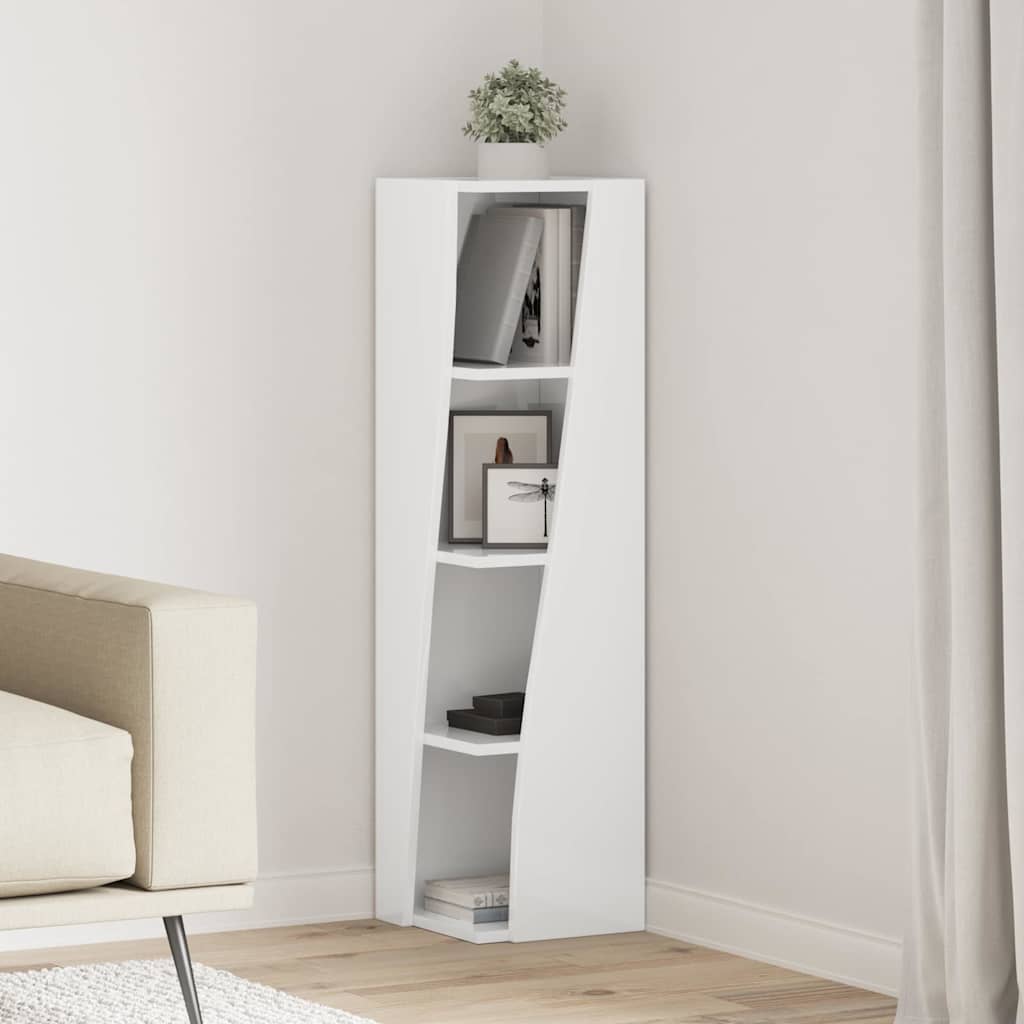 Corner Cabinet White 27,5x27x102cm Engineered Wood