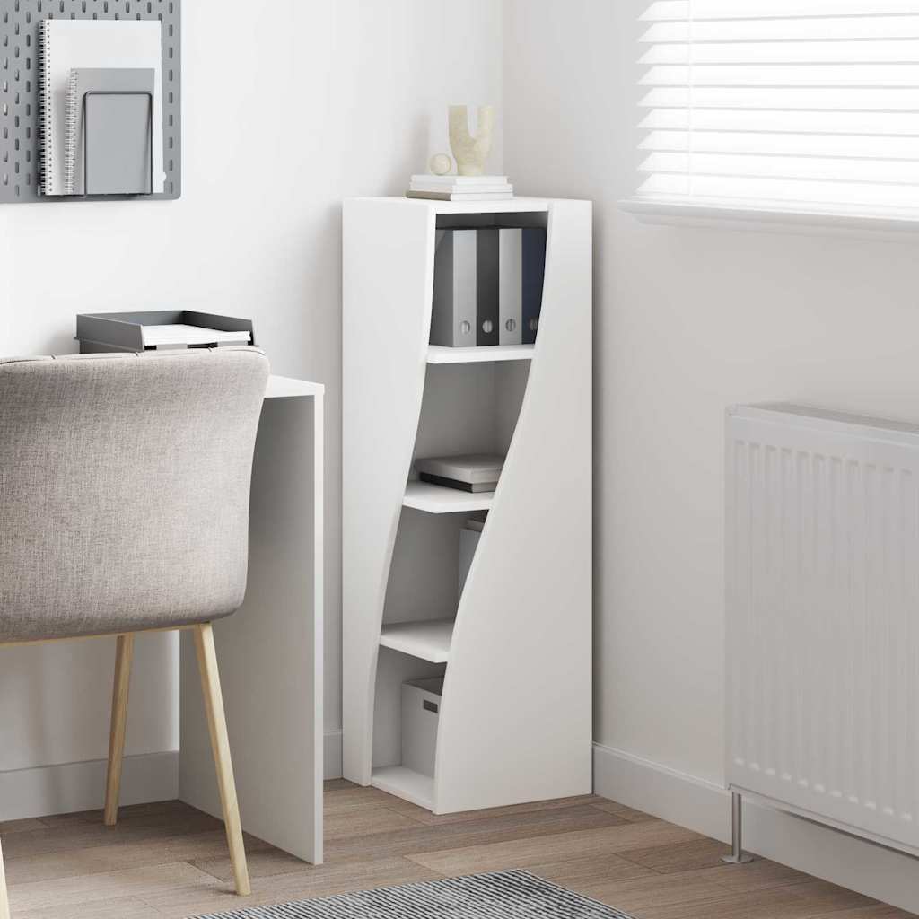 Corner Cabinet White 32x32x102cm Engineered Wood