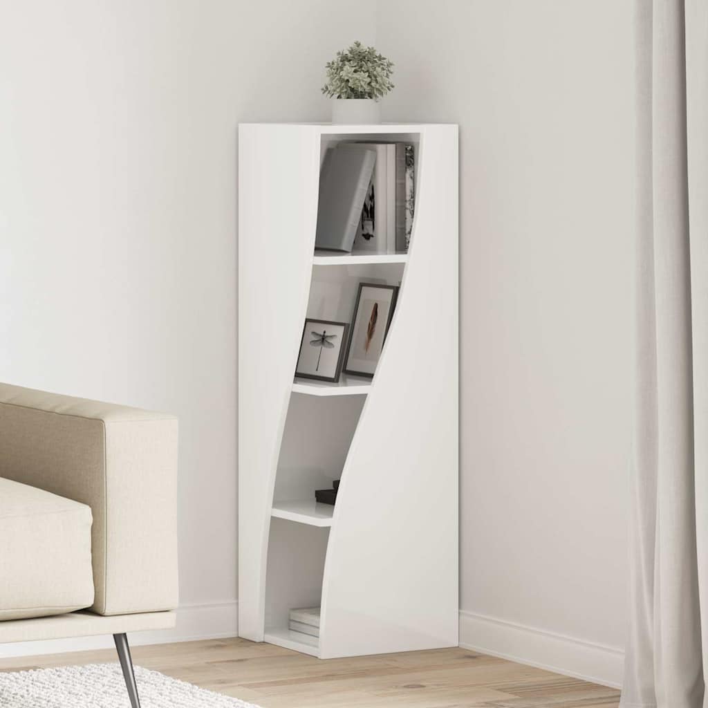 Corner Cabinet White 32x32x102cm Engineered Wood