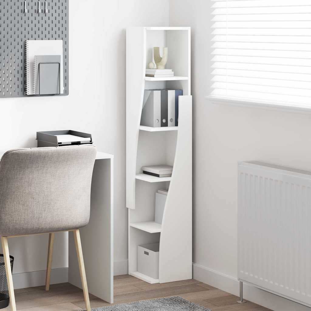 Corner Cabinet White 27,5x27x140cm Engineered Wood