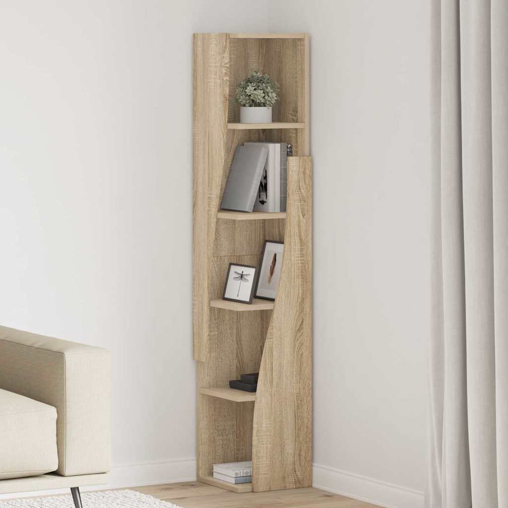 Corner Cabinet White 27,5x27x140cm Engineered Wood