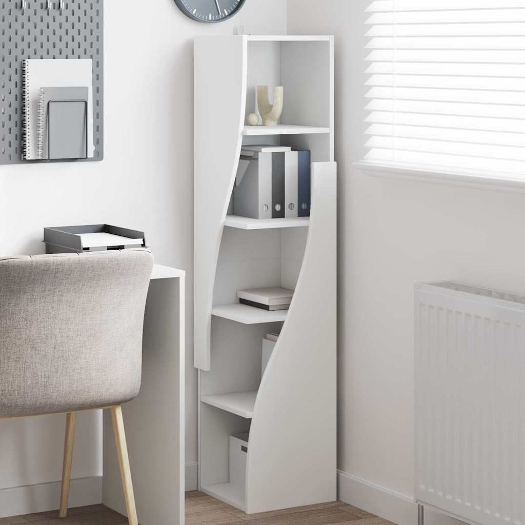 Corner Cabinet White 32x32x140cm Engineered Wood