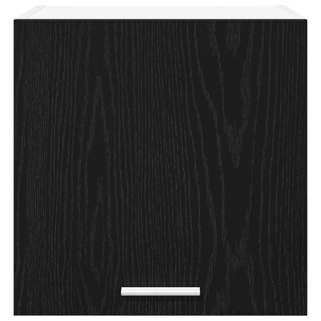 Hanging Cabinet Riga 2 pcs Black Oak and White 40 x 31 x 40 cm