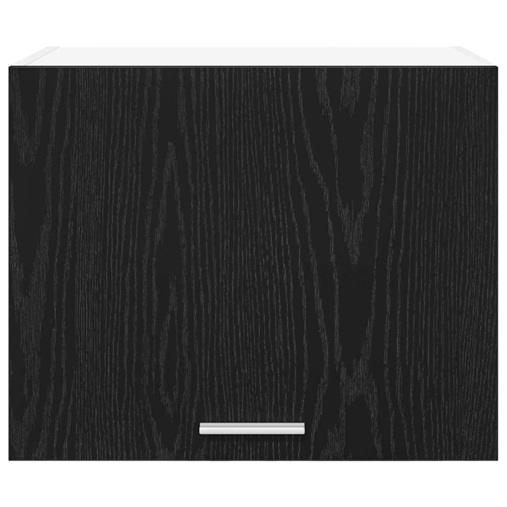 Hanging Cabinet Riga Black Oak and White 50 x 31 x 40 cm