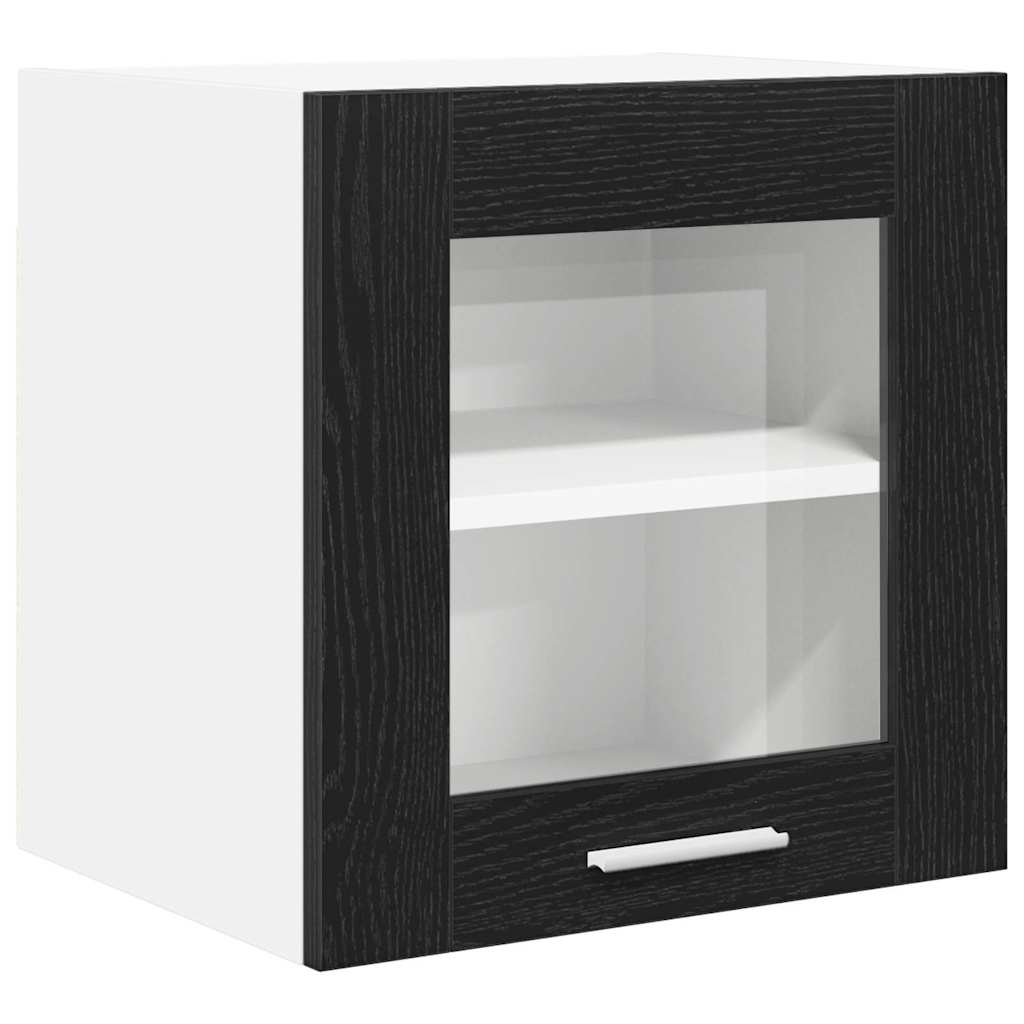 Hanging Cabinet with Door Riga 2 pcs Black Oak 40 x 31 x 40 cm