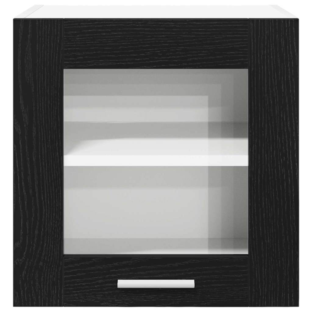 Hanging Cabinet with Door Riga 2 pcs Black Oak 40 x 31 x 40 cm