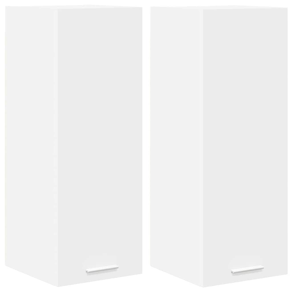 Hanging Cabinet with Storage Riga 2 pcs White 30 x 31 x 80 cm