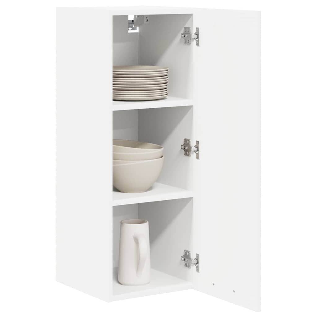 Hanging Cabinet with Storage Riga 2 pcs White 30 x 31 x 80 cm