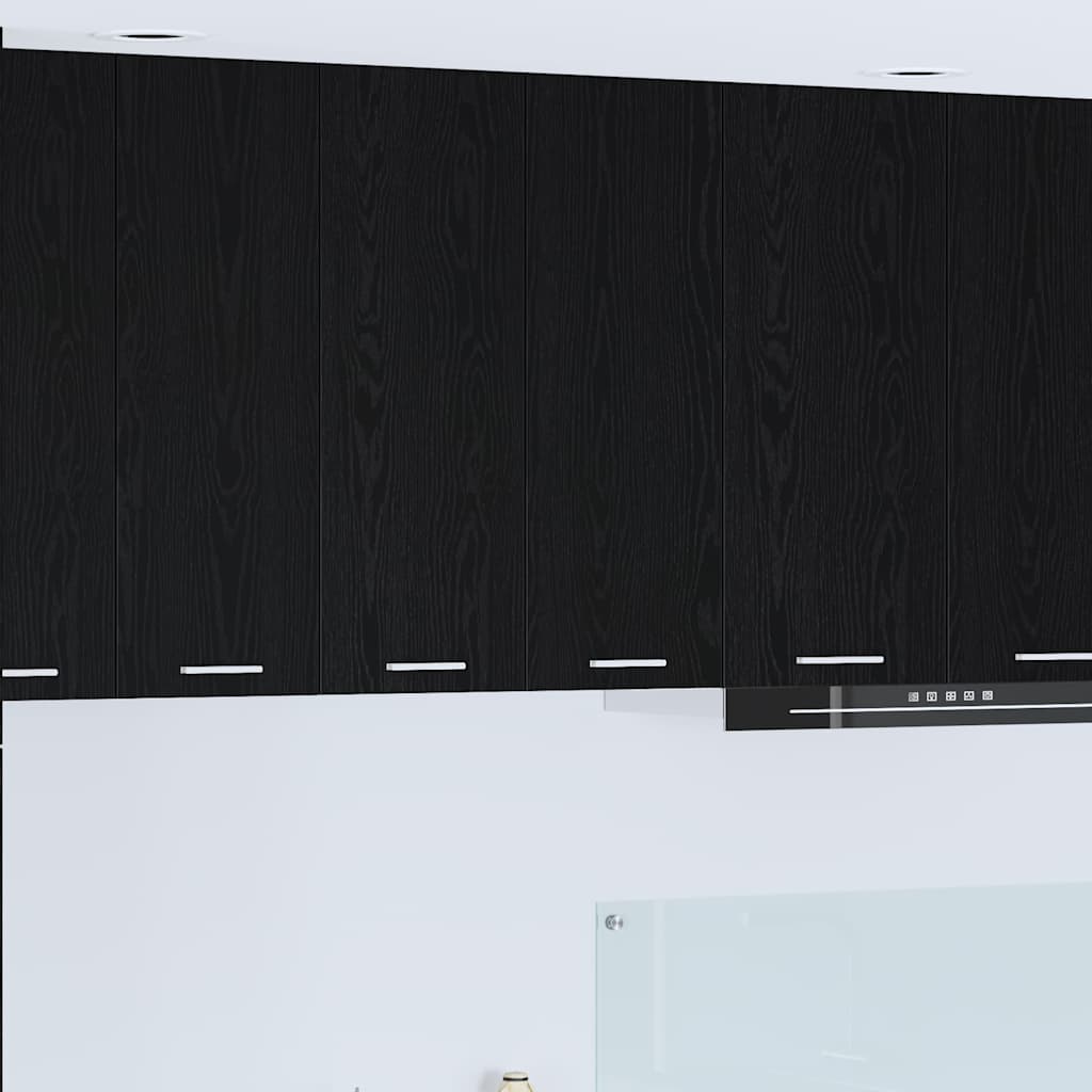 Hanging Cabinet Riga Black Oak 60 x 31 x 80 cm Engineered Wood