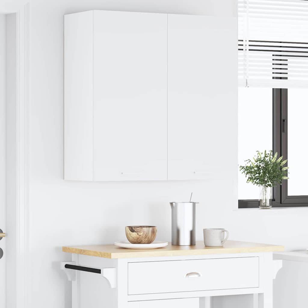 Hanging Cabinet Riga White 80 x 31 x 80 cm Engineered Wood