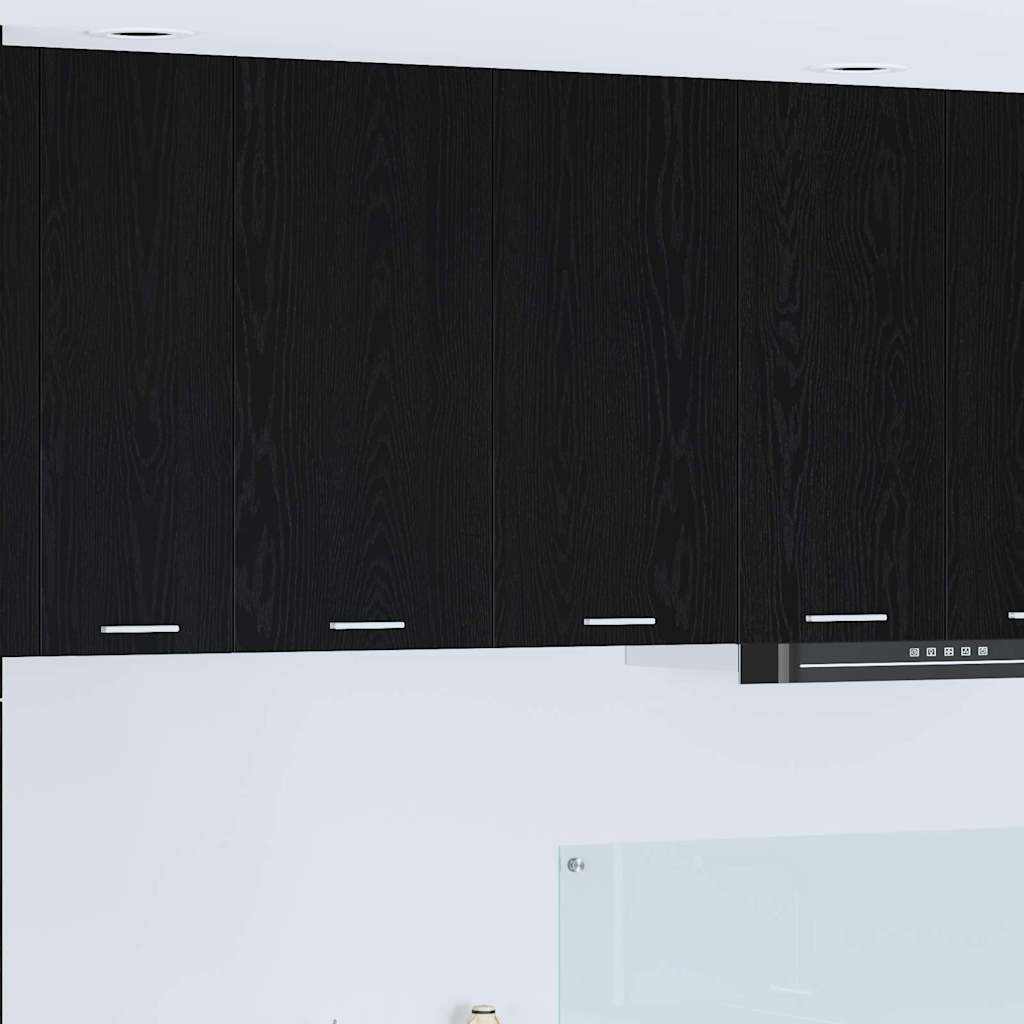 Hanging Cabinet Riga Black Oak 80 x 31 x 80 cm Engineered Wood