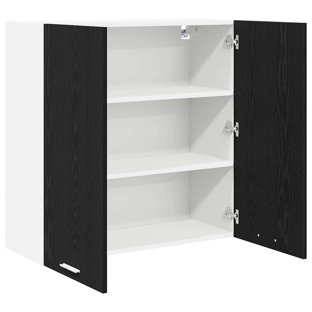 Hanging Cabinet Riga Black Oak 80 x 31 x 80 cm Engineered Wood