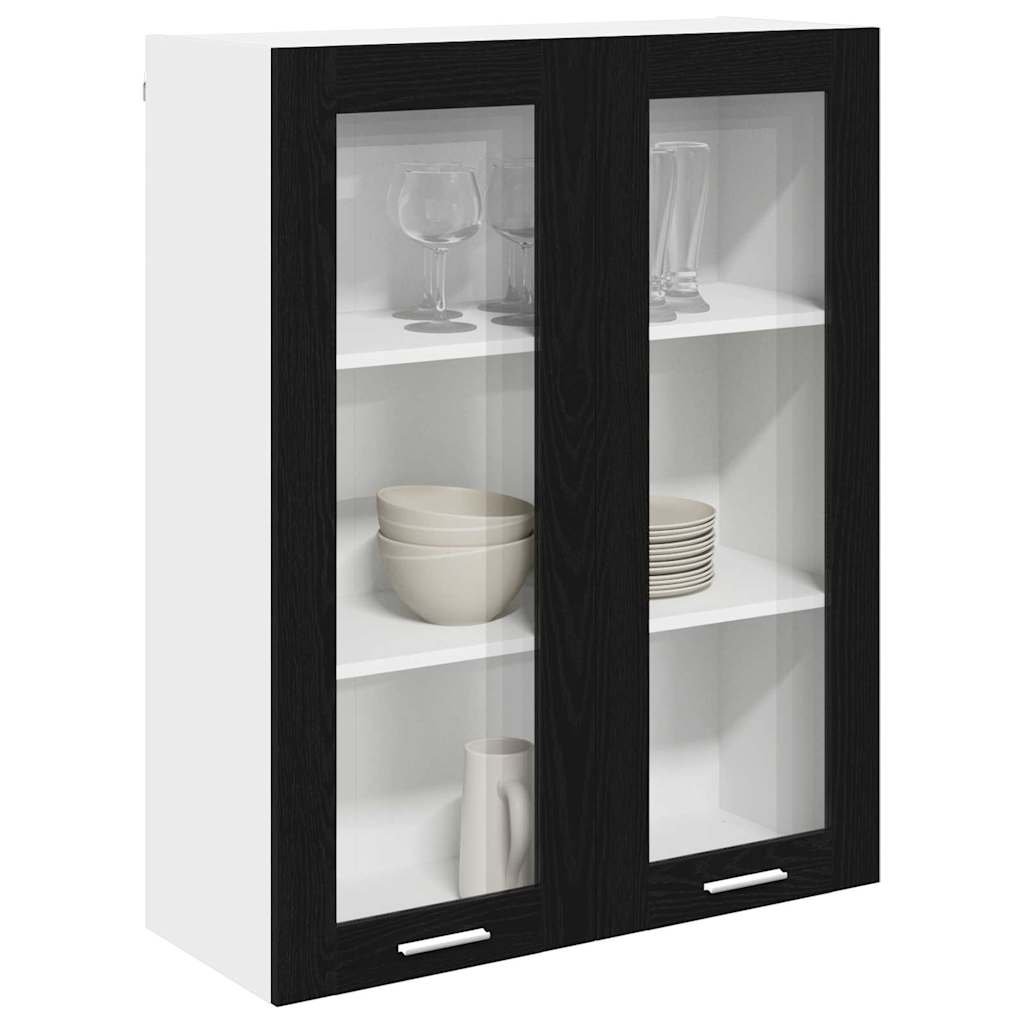 Hanging Cabinet Riga Black Oak 80 x 31 x 100 cm Engineered Wood