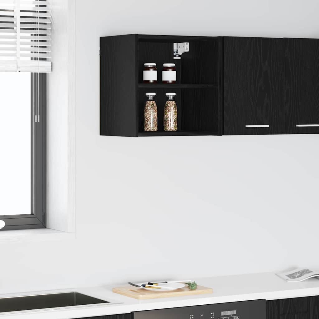 Hanging Cabinet with Storage Riga Black Oak 40 x 29,5 x 40 cm