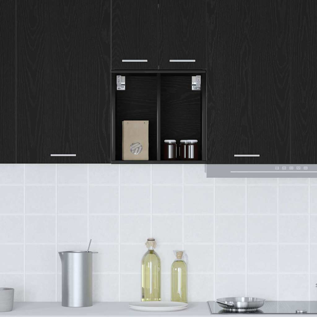 Hanging Cabinet with Storage Riga Black Oak 40 x 29,5 x 40 cm