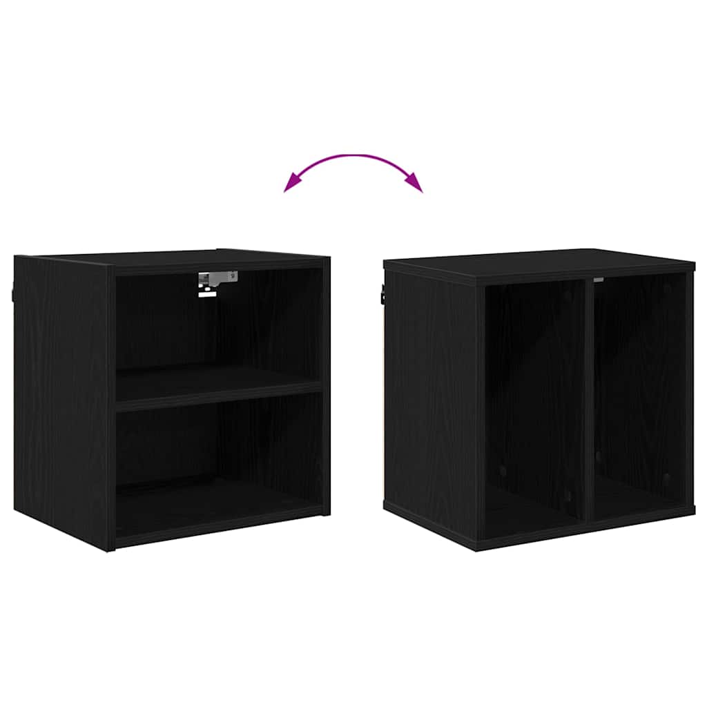 Hanging Cabinet with Storage Riga Black Oak 40 x 29,5 x 40 cm