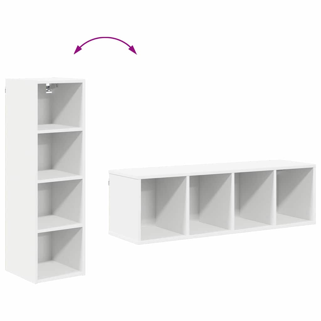 Hanging Cabinet Riga White 30 x 29,5 x 100 cm Engineered Wood