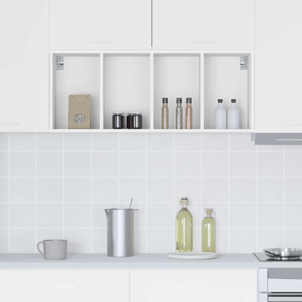 Hanging Cabinet Riga White 40 x 29,5 x 100 cm Engineered Wood