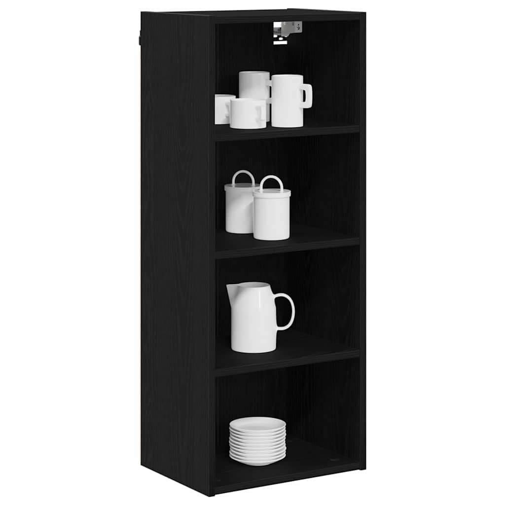 Hanging Cabinet with Storage Riga Black Oak 40 x 29,5 x 100 cm