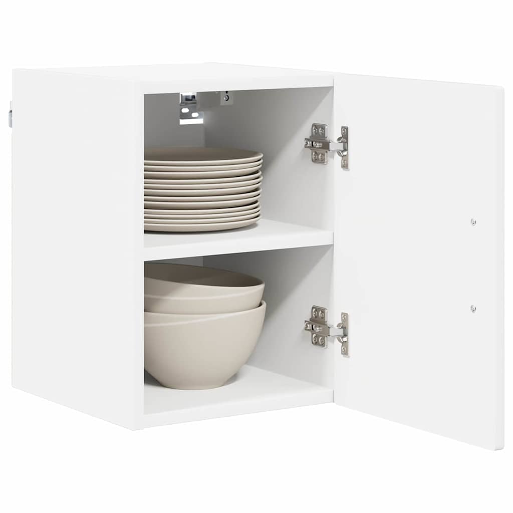 Kitchen Cabinet with Shelf High Gloss White 30 x 31 x 40 cm