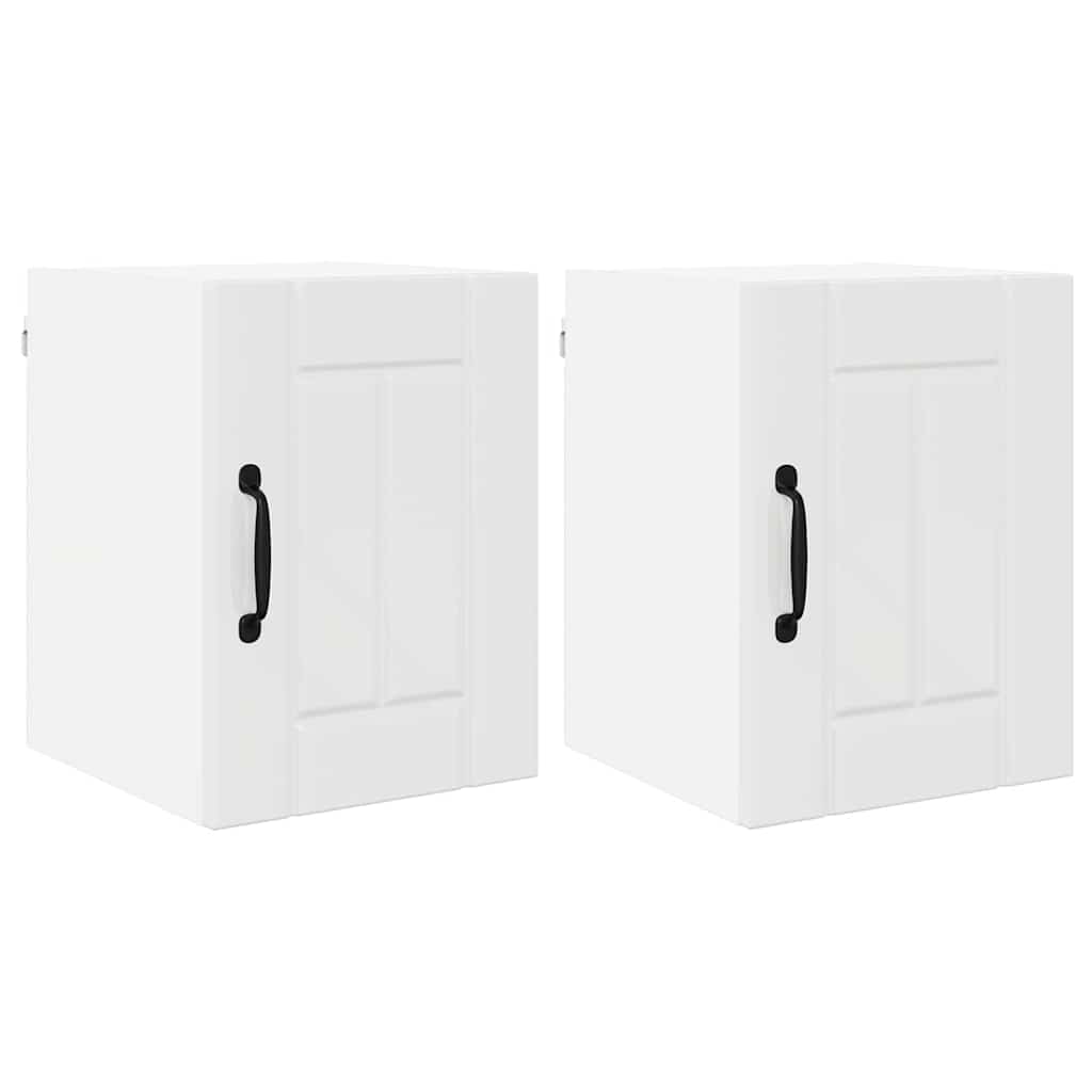 Kitchen Cabinet 2 pcs High Gloss White 30 x 31 x 40 cm