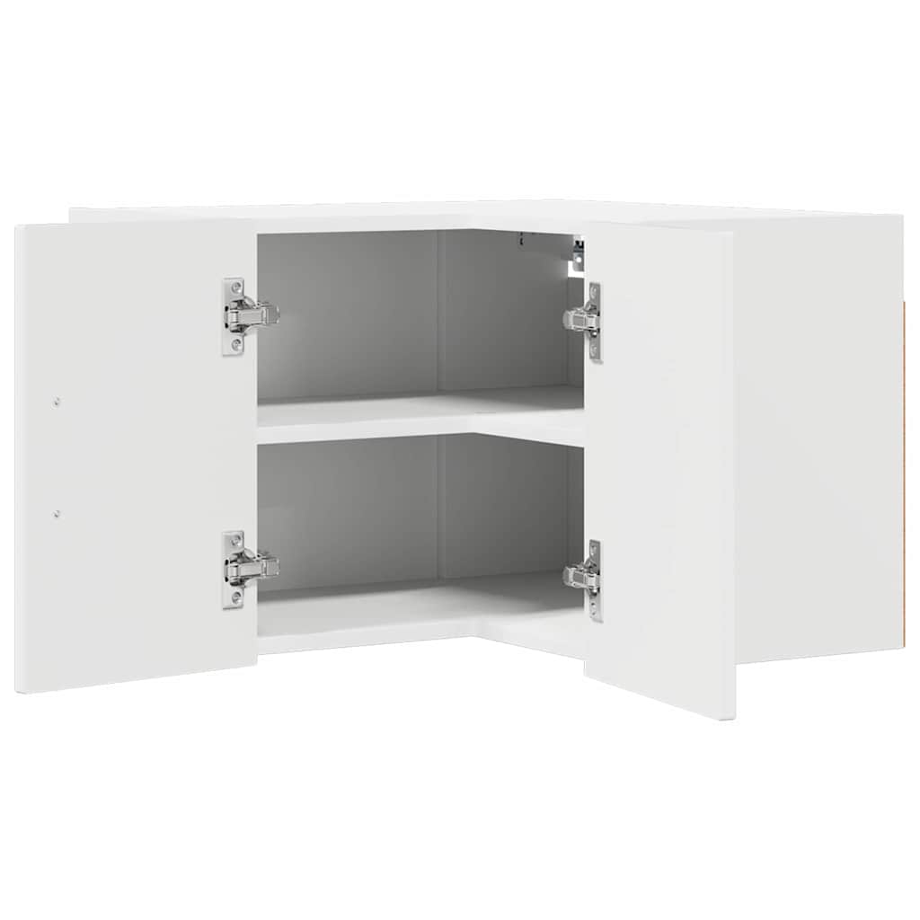 Kitchen Cabinet with Shelf High Gloss White 57 x 57 x 40 cm