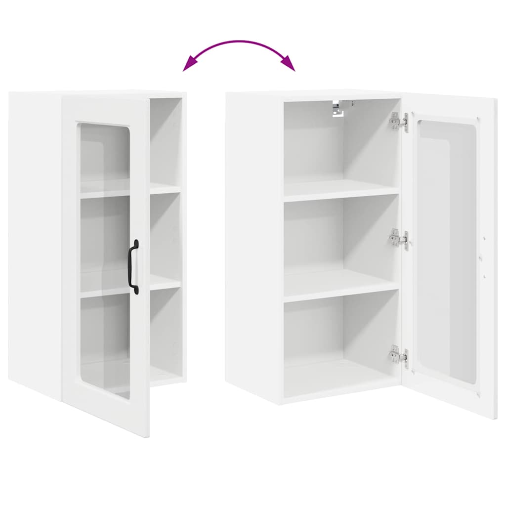 Kitchen Cabinet with Shelf High Gloss White 40 x 31 x 80 cm