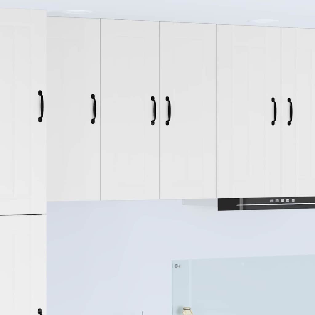 Kitchen Cabinet 2 pcs High Gloss White 30 x 31 x 80 cm